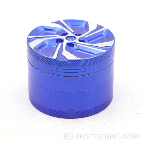 Tacaíocht Árthach Smokegrinder 63mm cóimhiotal alúmanaim 4-chiseal